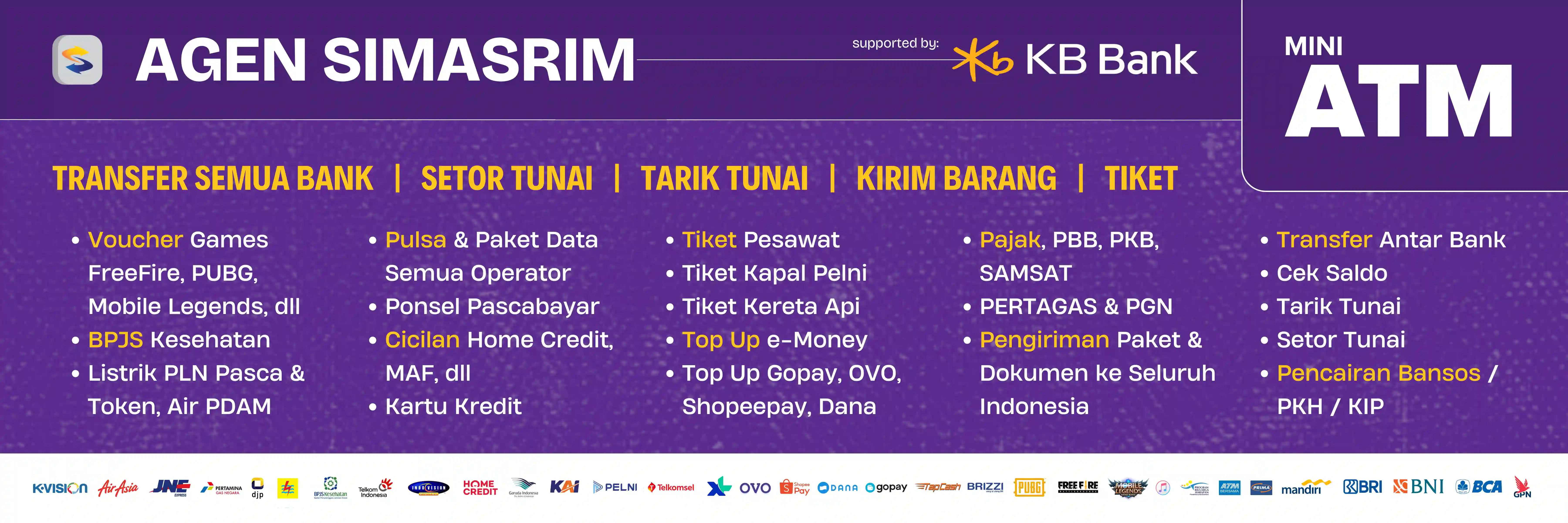Spanduk Lengkap SIMASRIM - KB Bank