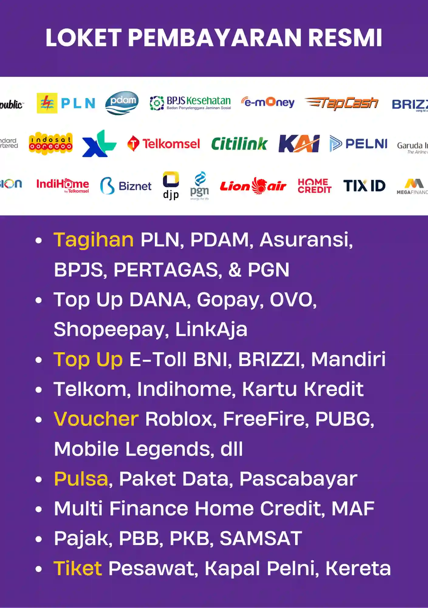 Poster Loket Pembayaran (PPOB)